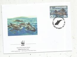 Premier Jour D'émission ,FDC , WWF , CAYMAN ISLANDS , Globicephala, 26.11.2003 - Non Classificati