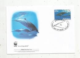 Premier Jour D'émission ,FDC , WWF , BAHAMAS , Blainville's Beaked Whale, Baleine, 23 Jan 2007 - Bahamas (1973-...)