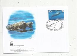 Premier Jour D'émission ,FDC , WWF , BAHAMAS , Blainville's Beaked Whale, Baleine, 23 Jan 2007 - Bahama's (1973-...)