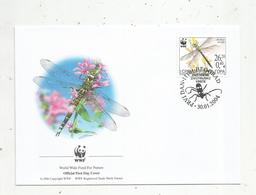 Premier Jour D'émission ,FDC , WWF , SERBIE , SRBIJA ,  PRVI DAN , BEOGRAD , Aeshna Viridis ,30.01.2004 - Serbia