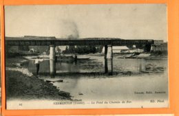 VAL060, Vermenton, Le Pont Du Chemin De Fer, Animée, édit. Toulot, Circulée 1915 - Vermenton