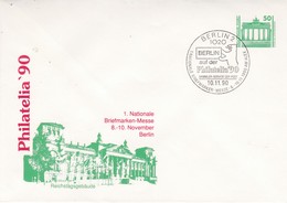 DDR,  U "Philatelie 90, Gest. (135) - Enveloppes - Oblitérées