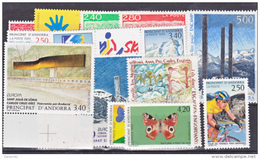 Andorre Française 1993 Année Complète Neuf ** TB MNH Sin Charnela Faciale 7.65 - Full Years