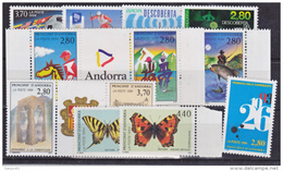 Andorre Française 1994 Année Complète Neuf ** TB MNH Sin Charnela Faciale 6.34 - Années Complètes