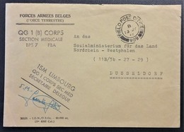 Section Médicale B.P.S. 7 Forces Armées Belges Franchise Militaire Oblitération Field Post Office 909 Juil 1954 - Cartas & Documentos