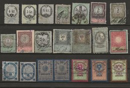 FISCAUX AUTRICHE 20 TIMBRES OBLITERES - Revenue Stamps