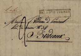 1833- Lettre De Santiago De Cuba  Par " La Véloce "  " PAYS D'OUTREMER " Encadré + Taxe 2 D. - Maritime Post