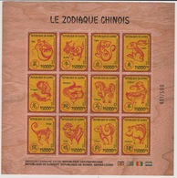 Guinée Guinea 2018 Wooden Holzfurnier Bois Chinese Zodiac Zodiaque Chinois Joint Issue Emission Commune Conjointe - Gezamelijke Uitgaven