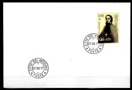 VATICAN  0,95€ Centenaire De La Mort De S. Francesca Saverio Cabrini° Sur Enveloppe Cachet 77/09/2017 Date émission - Usados