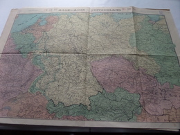 ALLEMAGNE - DUITSCHLAND Schaal / Echelle / Scale 1/15.00.000 ( Edit STAR Liège ) - ( Voir / Zie Photo) - Carte Geographique