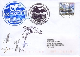 GROENLAND GRØNLAND 307a Lettre Signée GREA C.E.M.D.P. Mission ECOPOLARIS 1998-2000 Cachet Ours Phoque - Poststempel