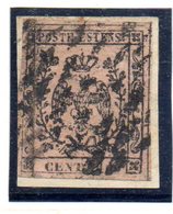 ASI33 - MODENA 1852 , 10 Cent  N. 2 Usato . - Modène