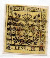 ASI35c - MODENA 1852 , 15 Cent  N. 3 Usato . - Modena