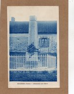 CPA - SOGNES (89) - Aspect Du Monument Aux Morts En 1936 - Other Municipalities