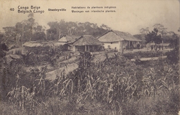 BELG. CONGO :1912: PWS/E.P./P.St.-ILLUSTR.** Nr.40 – 5 C. : HABITATIONS,HOUSES,TREES,PLANTS, - Postwaardestukken