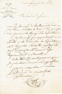 Lettre Du 17 Mai 1847 De L'étude De Maître G. BIAR Notaire Place Saint-Paul à Liège Adressée à Monsieur H. DESSAIN Liège - 1800 – 1899