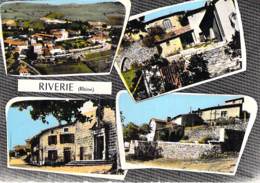69 - RIVERIE : Multivues Colorisée - CPSM Dentelée Grand Format Postée 1963 - Rhône - Andere & Zonder Classificatie