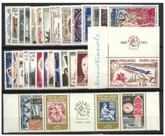 AÑOS COMPLETOS  ///  (C380) FRANCIA 1964 AÑO COMPLETO **MNH   CATALOG/COTE: 49€    ¡¡¡ OFERTA !!! - 1960-1969