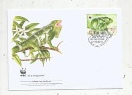 Premier Jour D'émission ,FDC , WWF , FIJI SUVA , FIDJI ,  Brachylophus Vitiensis,  27-10-2010 - Fidji (1970-...)