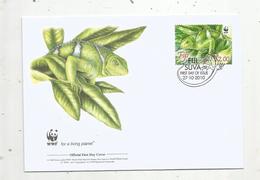 Premier Jour D'émission ,FDC , WWF , FIJI SUVA , FIDJI ,  Brachylophus Vitiensis,  27-10-2010 - Fidji (1970-...)