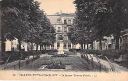69 - VILLEFRANCHE Sur SAONE : Le Square Etienne Poulet - CPA - Rhône - Villefranche-sur-Saone