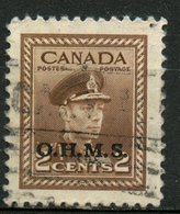 Canada 1949 Official 2 Cent King George VI War Issue Overprinted OHMS #O2 - Surchargés