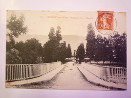 SALORNAY-sur-GUYE  (Saône-et-Loire)  :  Entrée Du Pont D'Angoin   1912   XXX - Other & Unclassified