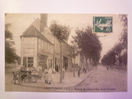 SAINT-FLORENT-sur-CHER  (Cher)  :  Avenue Du Cher Et Rue De La Chaussée  -  SUP Animation   1909   XXX - Saint-Florent-sur-Cher