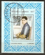 Cuba  1977  SG  2397  J Arche  Artist Miniature Sheet  Fine Used - Collections, Lots & Séries
