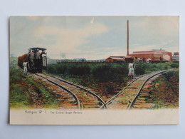 C.P.A. : ANTIGUA W. I. : The Central Sugar Factory, Railway - Antigua Y Barbuda