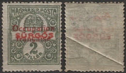 1919 HUNGARY Hongrie Romania FRANCE - Occupation Francaise / EXPRESS 2 Fill. - Overprint ARAD - MH - Otros & Sin Clasificación
