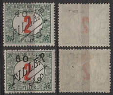 BLACK Number 10 -1919 Romania Occupation Temesvár Timisoara Transylvania Serbia Hungary - Porto DUE Overprint - MH - Siebenbürgen (Transsylvanien)