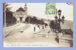 CPA - Monte-Carlo - 94. Les Nouvelles Terrasses Et Le Casino .- LL - Les Terrasses