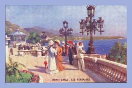 CPA Colorisée - Monte-Carlo - 135-92. Les Terrasses - Les Terrasses