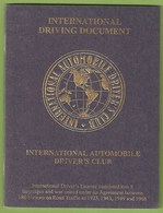 China - International Driving Document - International Automobile Driver's Club - Passport - Passeport - Unclassified