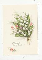 Cp, Fleurs , MUGUET Porte Bonheur , écrite ,ed. Coloprint 9365 - Fleurs