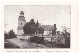 1924 - Iconographie - Écajeul (Calvados) - L'église - FRANCO DE PORT - Ohne Zuordnung