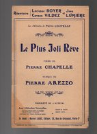 Partition Le Plus Joli Rêve Poème De Pierre Chapelle - Les Mélodies De Pierre Chapelle De 1911 - Vocals