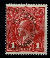 Ref 1258 - 1915 Australia KGV 1d Head Used Stamp - Murphy's Creek Queensland Postmark - Gebruikt