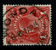 Ref 1258 - 1915 Australia KGV 1d Head Used Stamp - Scarce Wondai Queensland Postmark - Gebraucht