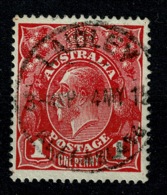 Ref 1258 - 1915 Australia KGV 1d Head Used Stamp - Good Laidley Queensland Postmark - Usados