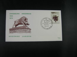 BELG.1974 1733 FDC Brux/Brus "Ardense Jagers/Chasseurs Ardennais 1934-1974 " - 1971-80