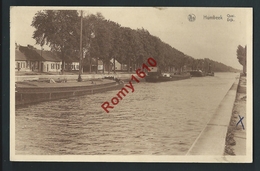 HUMBEEK. Quai, Dijk. Péniches. 2 Scans - Grimbergen