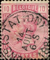 COB   38 A (o)  Oblitération "Mons (station)" T0 - 1883 Léopold II
