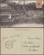 Delcampe - COTE D'IVOIRE - CP Voyagée - " Débarcadère D'un Village "  (6G19424) DC 1450 - Elfenbeinküste