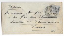 LEVANT AUTRICHIEN (TURQUIE) - 1903 -  ENVELOPPE PETIT FORMAT De CONSTANTINOPLE => PARIS - Eastern Austria