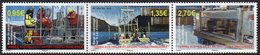 T.A.A.F. // F.S.A.T. 2019 - Barges, Paysages - 3 Val Neufs // Mnh - Unused Stamps