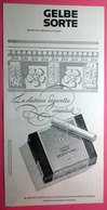 GELBE SORTE REEMTSMA   PUBBLICITA' ORIGINALE PICTURE OF VINTAGE PAPER 1960 SIGARETTE - Advertising Items