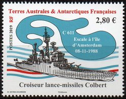 T.A.A.F. // F.S.A.T. 2019 - Navire Croiseur Lance-missiles Colbert - 1 Val Neufs // Mnh - Ungebraucht