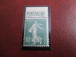 YVERT ET TELLIER 188 A  10 CENTIMES VERT MINERALINE . COTE 725 EUROS - Neufs